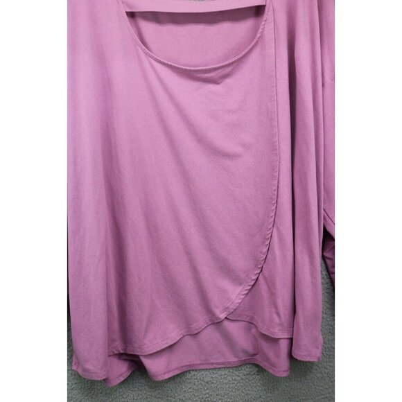 J.Jill Fit Crossover Back Purple Tee-Size 3X - Picture 7 of 8
